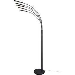 Φωτιστικό Δαπέδου LED Reed 3.5W 3000K 350Lm Μέταλλο Μαύρο Ματ