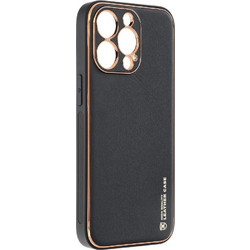 Forcell LEATHER Case for IPHONE 13 Pro - Black