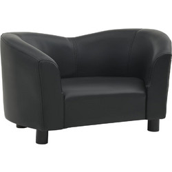 vidaXL Καναπές Κρεβάτι Σκύλου Μαύρος 67x41cm 170946