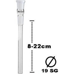 Ανταλλακτικό γυάλινο πιπάκι για Bong (Chillum) - SG:19mm - Μήκος: 08-22cm Δέχεται Bowl
