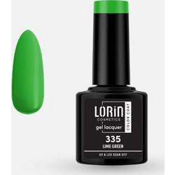Lorin Gel Lacquer 335 Lime Green Ημιμόνιμο Βερνίκι Νυχιών 8ml
