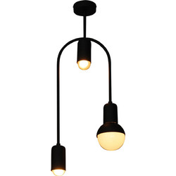 Home Lighting Christopher Κρεμαστό Φωτιστικό Οροφής Τρίφωτο G9 Μαύρο 77-3784