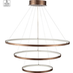 Home Lighting Morelli SE LED Κρεμαστό Φωτιστικό Οροφής Τρίφωτο LED Καφέ 80-60-40 77-8131 Coffee Brown