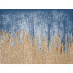 Contento Matteo Σουπλά Βινυλίου 40x30 Abstract Paint - Χρυσό-Μπλε Ανοιχτό
