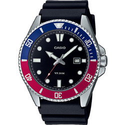 Casio Standard Ανδρικό Ρολόι με Μαύρο Καουτσούκ Λουράκι MDV-107-1A3VEF