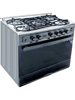 Din-Gas Diamond 9605DI Κουζίνα Αερίου 109lt με Εστίες Αερίου 90cm