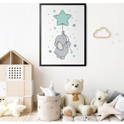 ΠΑΙΔΙΚΗ ΑΦΙΣΑ FLYING AQUA 48277 (PVC/PLEXIGLASS ΜΑΥΡΗ ΚΟΡΝΙΖΑ) 40x60cm