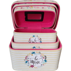 Νεσεσέρ Travel Makeup Box 3 σε 1 - Βαλιτσάκι Ταξιδιού για Καλλυντικά Be Mine