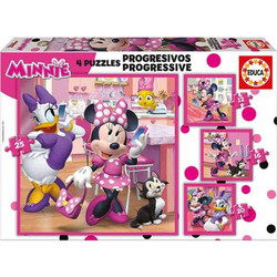 Παιδικό Puzzle Educa Disney Minnie Mouse 4 in 1 12 + 16 + 20 + 25 Κομμάτια