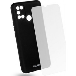 EGOBOO Rubber Back Cover Black (Realme 7i)