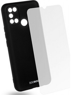 EGOBOO Rubber Back Cover Black (Realme 7i)