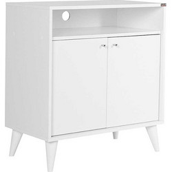Megapap London Παπουτσοθήκη Ξύλινη Λευκή Μ73xΠ42xΥ79cm GP009-0001