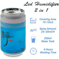 Led Humidifier 2 in 1 Blue