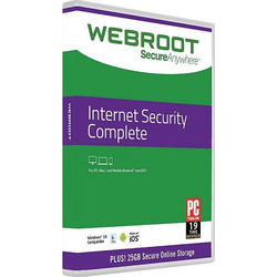 Webroot Internet Security Complete για 3 Συσκευές και 1 Έτος Χρήσης (Ηλεκτρονική Άδεια)