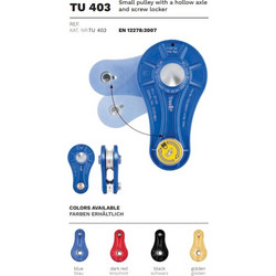 Protekt TU403 Arborist's Full Axle Pulley Golden