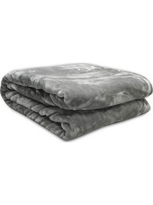 Κουβέρτα Βελουτέ Μονή 160X220 Sunshine Iris Grey (160x220)