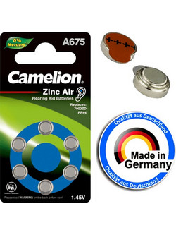 Camelion Zinc Air 675 6τμχ