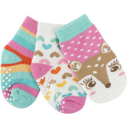 GRIP+EASY(TM) Καλτσάκια Fiona the Fawn (3 τμχ) (0-24m) - Zoocchini, bws-ZOO11807