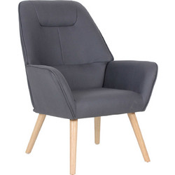 Woodwell Μπερζέρα Γκρι Nattaly Ε7140,7