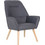 Woodwell Μπερζέρα Γκρι Nattaly Ε7140,7