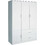 Woodwell Τετράφυλλη Ντουλάπα Ρούχων Closet Λευκή 120x50x180cm Ε8385,1
