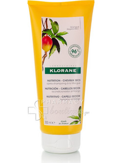 Klorane Nourishing Mango Φυτικό Conditioner για Επανόρθωση για Ξηρά & Ταλαιπωρημένα Μαλλιά 150ml
