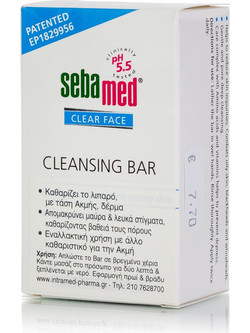 Sebamed Syndet Clear Μπάρα Σαπουνιού Καθαρισμού Προσώπου για Ακμή 100gr