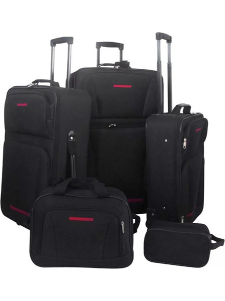 vidaXL 90154 Σετ Βαλίτσες 5τμχ Μαύρες