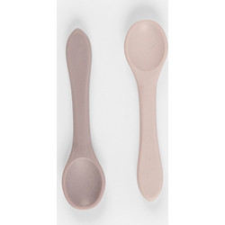 Minene Spoons Σετ Βρεφικά Κουτάλια Σιλικόνης 0m+ Ροζ 2τμχ