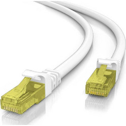Powertech U/UTP Cat.5e Καλώδιο Δικτύου Ethernet 0.5m Grey / Yellow CAB-N208
