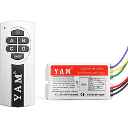 Kit Universal ασύρματου τηλεχειρισμού διακόπτη ΟΕΜ ΥΑΜ ΥΜ-084A , 433Mhz με 1 τηλεχειριστήριο, 4 κανάλια
