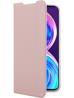 Θήκη Book COSY για Realme 8/ 8 Pro Ροζ Χρυσαφί