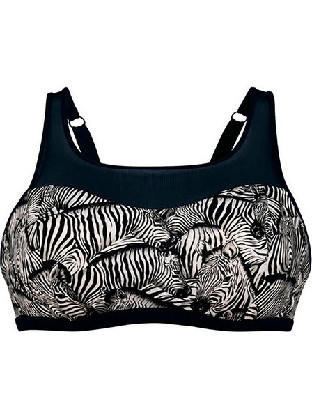 BIKINI TOP 6553 BLACK-WHITE