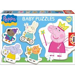 Παιδικό Puzzle Educa Baby Puzzles Peppa το Γουρουνάκι 3 + 3x4 + 5 Κομμάτια