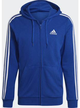 Adidas Essentials French Terry 3-Stripes Full-Zip Hoodie HE4427