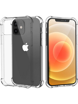 iPhone 12/iPhone 12 Pro - Case Add Shock Absorption Technology Bumper Soft TPU Clear Cover Case for Apple iPhone 12/12 Pro 6.1 Inch-Clear (oem)