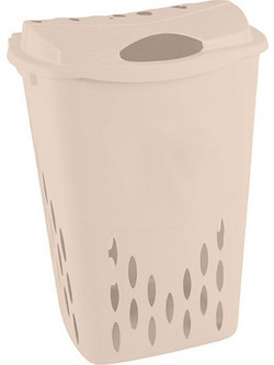 ΚΑΛΑΘΙ ΡΟΥΧΩΝ ΟΡΘΟΓΩΝΙΟ ΜΕ ΚΑΠΑΚΙ ΜΠΕΖ 55L 45x33.5x59cm CYCLOPS 003301640