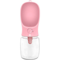 Τουριστικό μπουκάλι για σκύλο, 350 ml - ροζ Pink