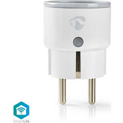 NEDIS Wi-Fi Smart Plug, 10A, με μετρητή κατανάλωσης ενέργειας. NEDIS WIFIP110FWT