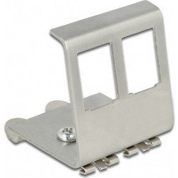Delock 2-Port Din Rail Modular Keystone Adapter 86255