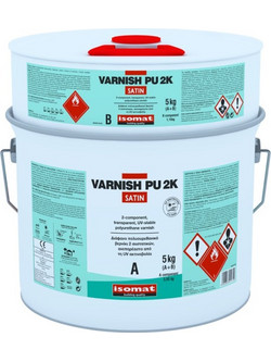 Isomat Varnish-Pu 2K (A+B) Βερνίκι Επιφάνειας Κονιαμάτων Διαλύτου Satin 5kg