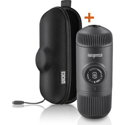 Wacaco Nanopresso - Μηχανή Χειρός Espresso για αλεσμένο Με Θήκη Μαύρο Χρώμα