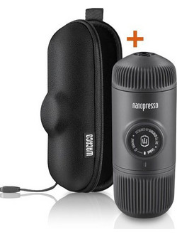 Wacaco Nanopresso - Μηχανή Χειρός Espresso για αλεσμένο Με Θήκη Μαύρο Χρώμα