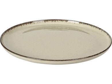Zaros Πιάτα Ρηχά Πορσελάνης Μπεζ KZ232 27cm 6τμχ