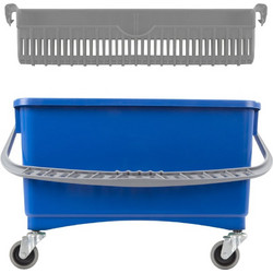 Κουβάς 20lt με στίφτη amp ρόδες φ5cm 54 5x25 5x32cm μπλε TTS Cleaning c416866