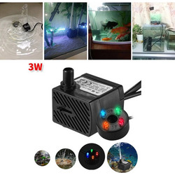 Αντλία με φωτισμό led 3W για συντριβάνι ή ενυδρεία AYS-226