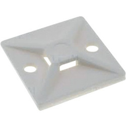 MT- 25 CABLE TIE MOUNTS ADHESIVE WHITE - 500041