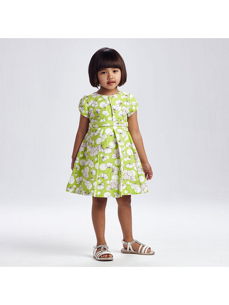 Mayoral Παιδικό Φόρεμα Floral Lime 21-03922-027