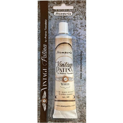 Πάστα Παλαίωσης - Vintage Patina tube - White - 50ml Stamperia (KAOLVP01)