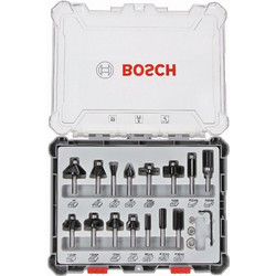 Bosch Σετ Φρέζες Για Ρούτερ Φ8Mm - 15 Τμχ (2607017472)